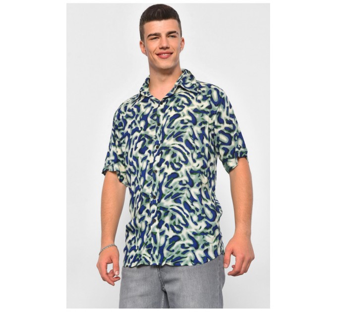 Сорочка чоловіча зеленого кольору 174931L