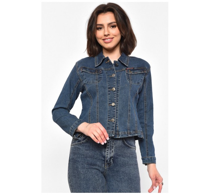 Рубашка женская джинсовая синего цвета 174945L