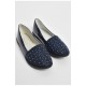 Балетки дитячі для дівчинки темно-синього кольору 176017L