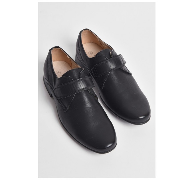 Туфлі підліткові для хлопчика чорного кольору 176160L