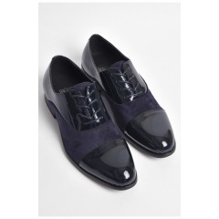 Подростковые туфли для мальчика темно-синего цвета 176231L