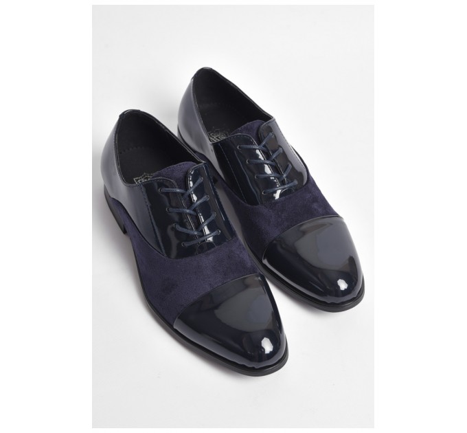 Подростковые туфли для мальчика темно-синего цвета 176231L