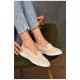 Мокасини жіночі бежевого кольору 177143L