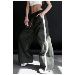 Спортивні штани жіночі кольору хакі 177345L