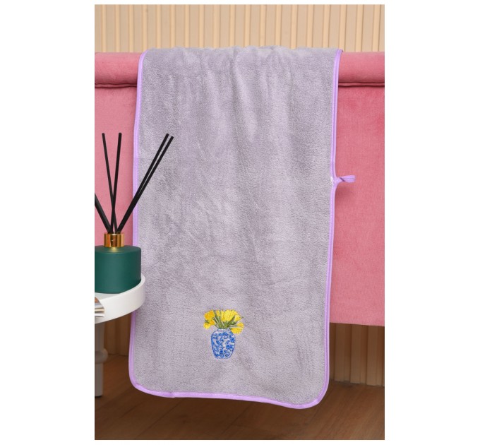 Рушник кухонний мікрофібра бузкового кольору 177721L