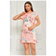 Нічна сорочка жіноча рожевого кольору з малюнком 178150L