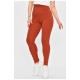 Лосини жіночі в рубчик теракотового кольору 178307L