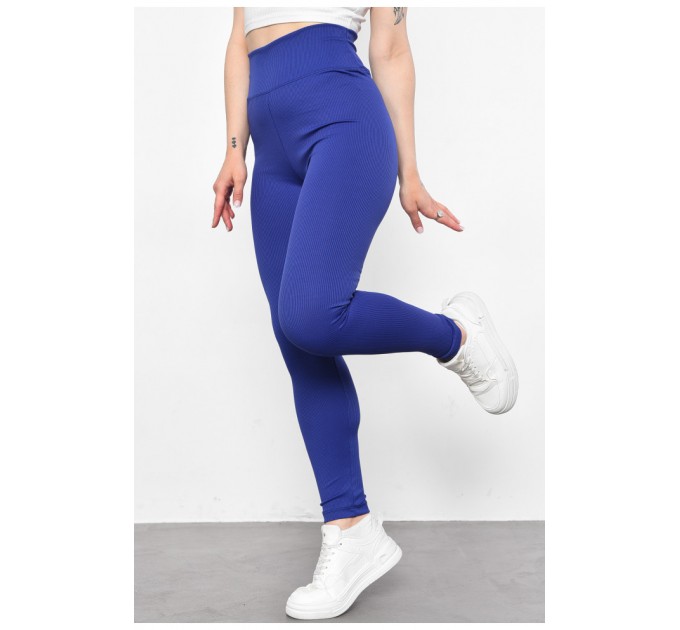 Лосини жіночі в рубчик синього кольору 178316L