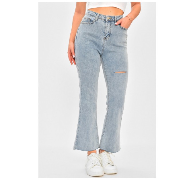 Джинси жіночі блакитного кольору 178349L