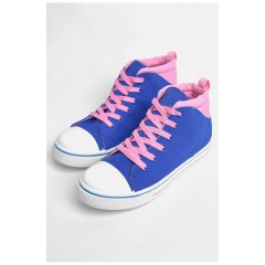 Кеды детские текстильные розового цвета 178858L