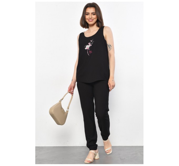 Костюм женский черного цвета 179022L