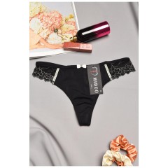 Стрінги жіночі чорного  кольору 179147L