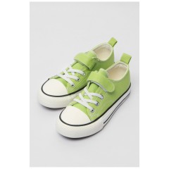 Кеди дитячі салатового кольору однотонні текстиль 179156L