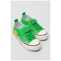 Кеди дитячі зеленого кольору текстиль 179186L