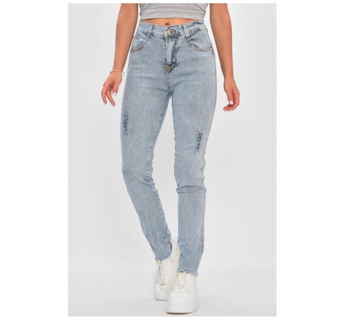 Джинси жіночі блакитного кольору 180342L
