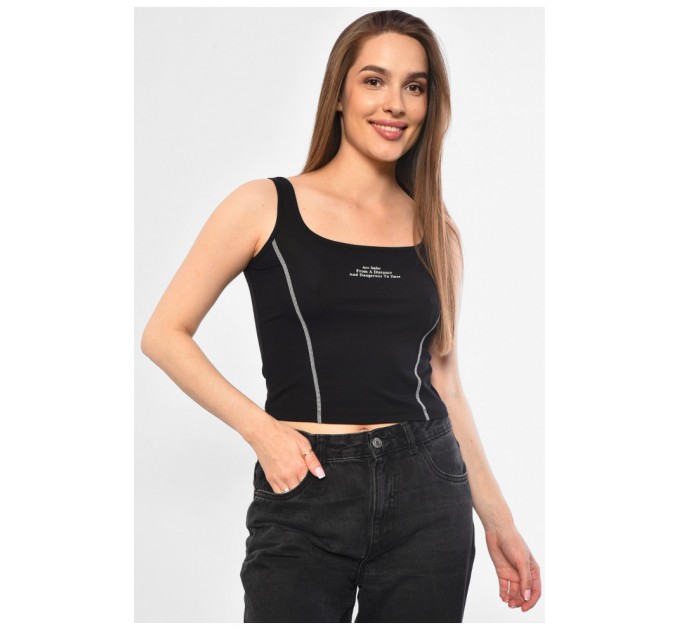 Майка жіноча чорного кольору 181118L