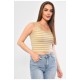 Майка-топ жіноча бежевого кольору 181131L