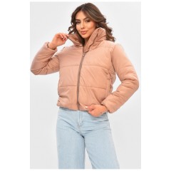 Куртка жіноча демісезонна бежевого кольору 181490L