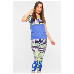 Піжама жіноча синього кольору 182033L