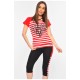 Піжама жіноча чорно-червоного кольору 182084L
