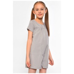 Комбинезон детский для девочки серого цвета 182514L