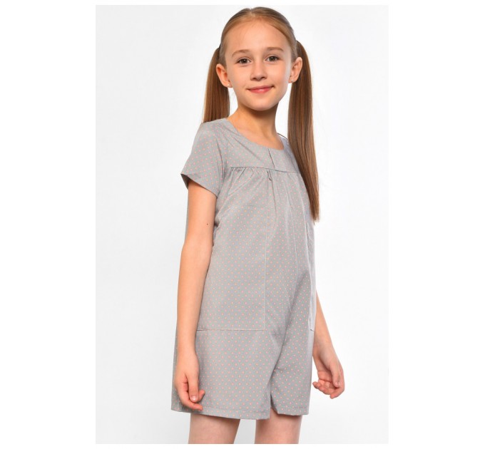 Комбинезон детский для девочки серого цвета 182514L
