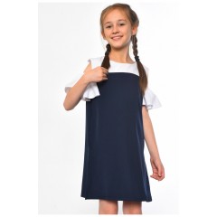 Платье детское для девочки темно-синего цвета 182785L
