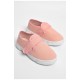 Мокасини дитячі світло-рожевого кольору на липучці 183104L