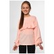 Блуза підліткова для дівчинки персикового кольору 183152L