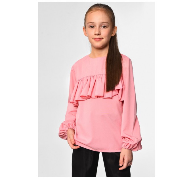 Блуза підліткова для дівчинки рожевого кольору 183154L