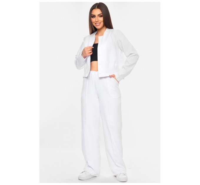 Костюм жіночий білого кольору 183327L