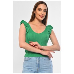 Майка жіноча зеленого кольору 183526L