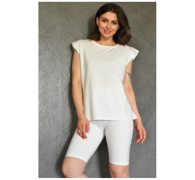 Костюм жіночий білого кольору 183871L