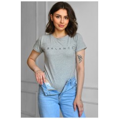 Боди женское серого цвета 183883L