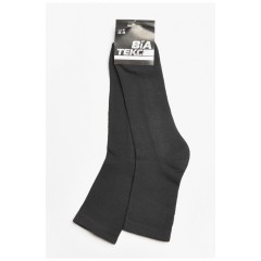 Шкарпетки чоловічі з махровою підошвою чорного кольору 183956L Шкарпетки чоловічі з махровою підошвою чорного кольору 183956L