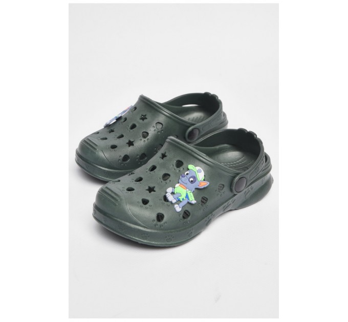 Крокси дитячі кольору хакі 184062L