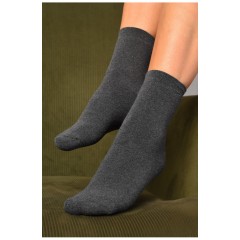Шкарпетки жіночі махрові сірого кольору 184329L