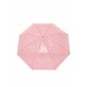 Парасолька напівавтомат тростина світло-рожевого кольору 184410L