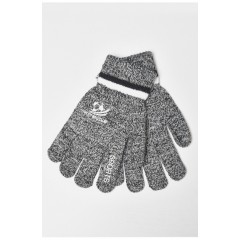 Детские перчатки с начесом серого цвета 185215L Детские перчатки с начесом серого цвета 185215L