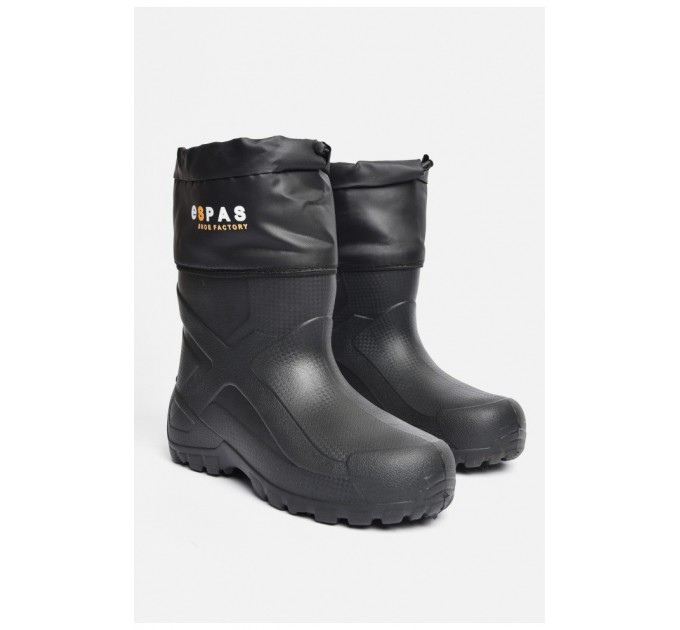 Сапоги мужские пена с фетровым утеплителем черного цвета 185443L