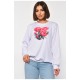 Світшот жіночий з малюнком білого кольору 185601L