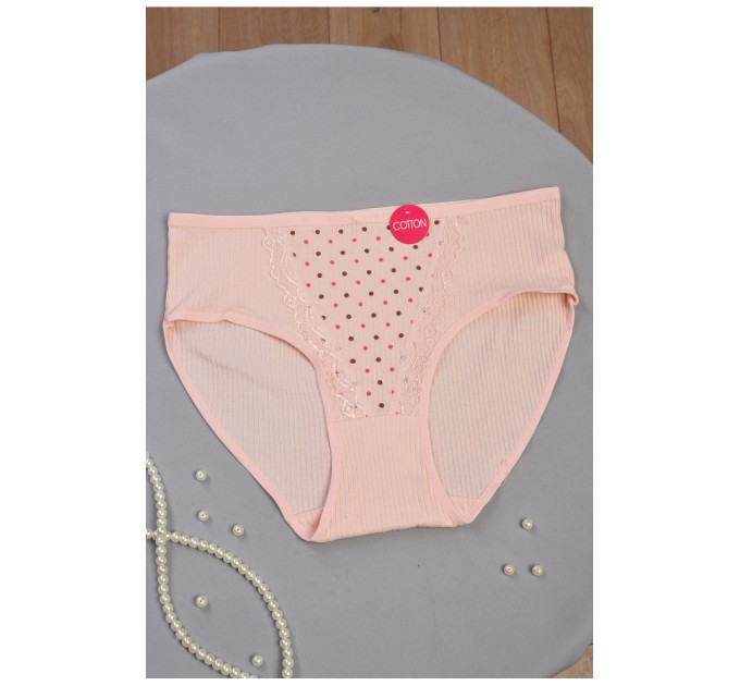 Труси жіночі напівбатальні персикового кольору 186453L