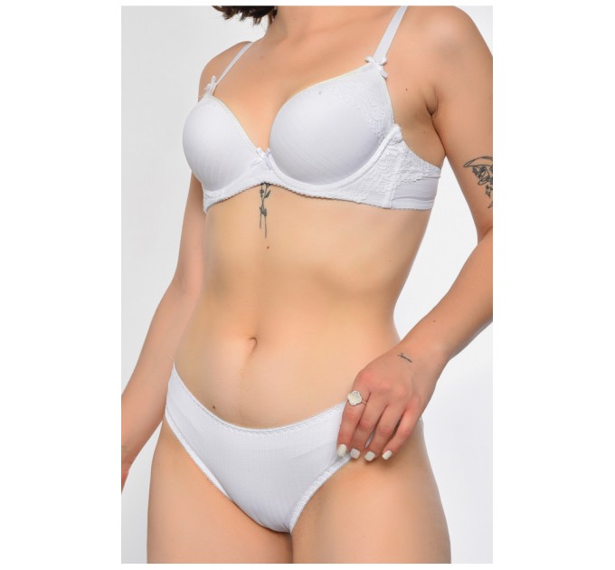 Комплект жіночий білого кольору чашка В 186549L