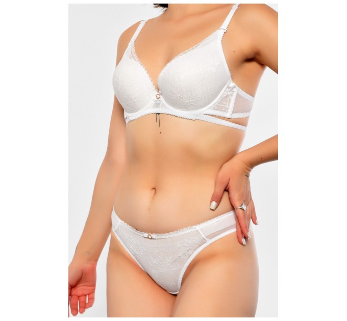 Комплект жіночий білого кольору чашка B 186649L