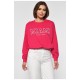 Свитшот женский с рисунком розового цвета 187783L
