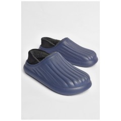 Калоші чоловічі на хутрі темно-синього кольору 187815L