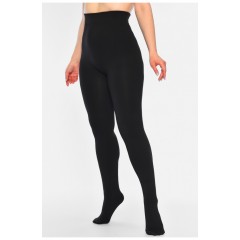 Колготки жіночі на флісі ТЕРМО чорного кольору 187991L