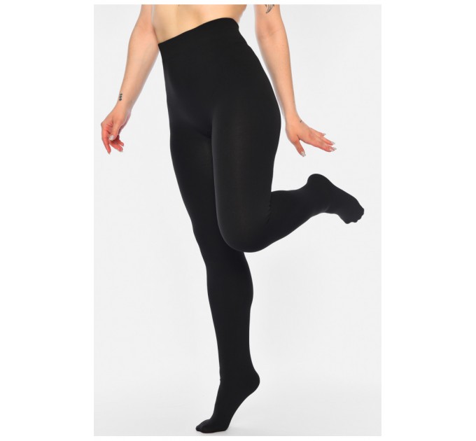 Колготки женские на меху ТЕРМО черного цвета 187994L