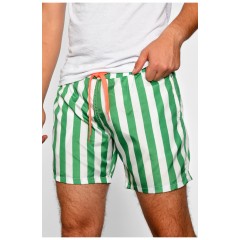Шорти чоловічі в смужку зеленого кольору 188046L