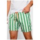 Шорти чоловічі в смужку зеленого кольору 188046L